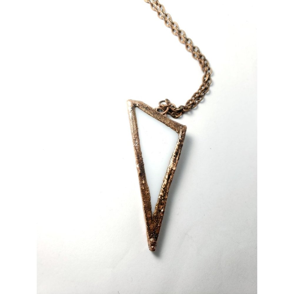Geometric Copper Necklace - Picture 3 of 8